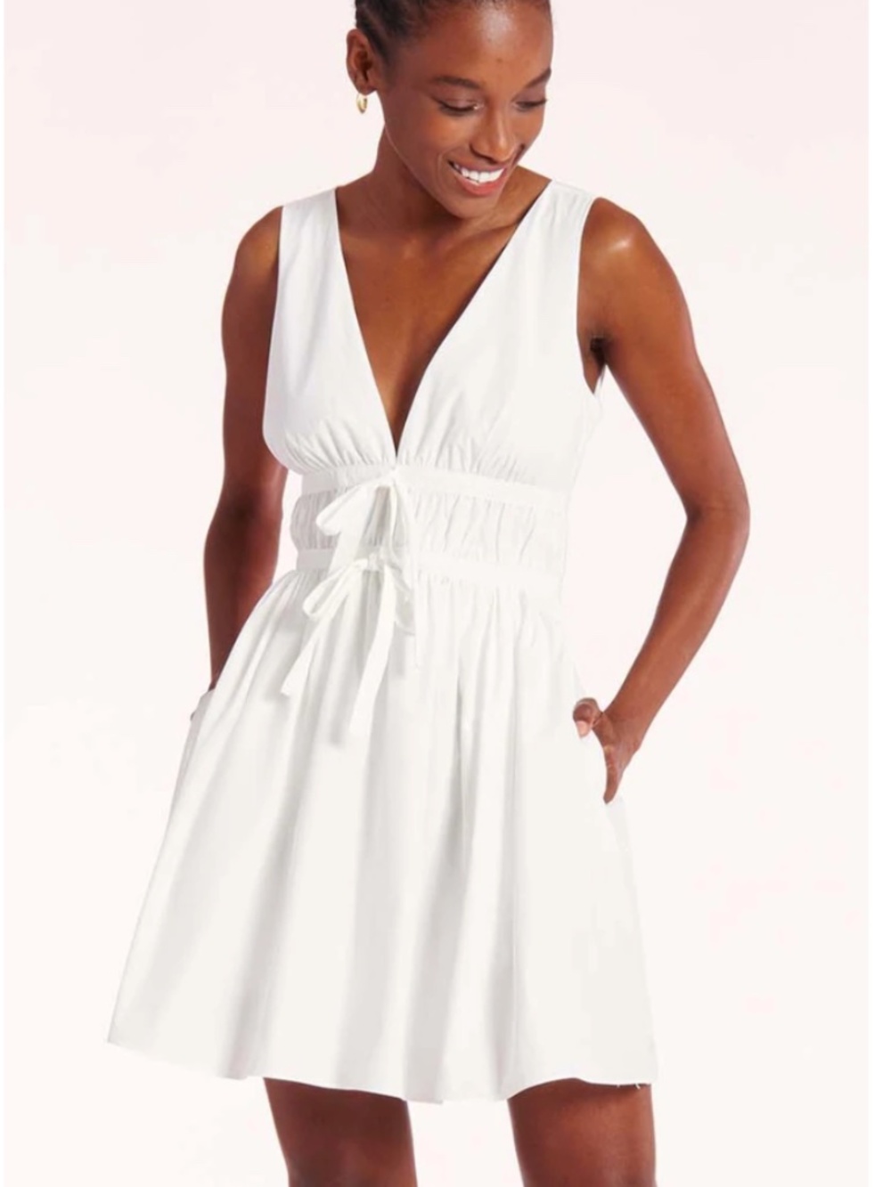 Amanda Uprichard Morello Mini Dress White Size S